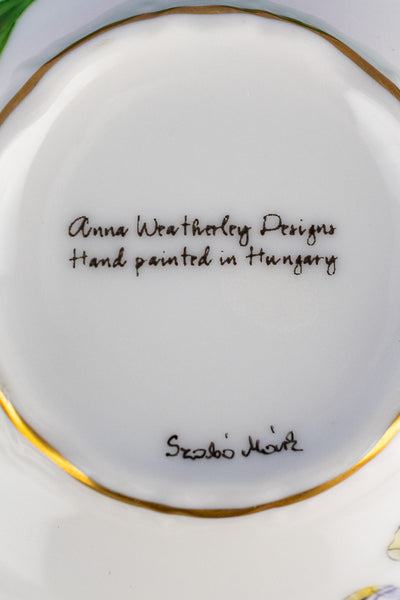 Handpainted Anna Weatherley Tea Cup & Saucer