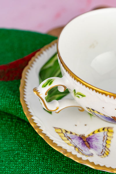 Handpainted Anna Weatherley Tea Cup & Saucer
