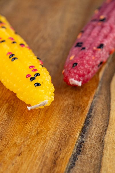 Harvest Corn Taper Candle Pair