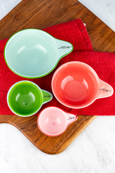 Holiday Stoneware Measuring Cup Set