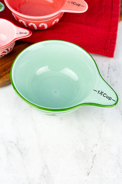 Holiday Stoneware Measuring Cup Set