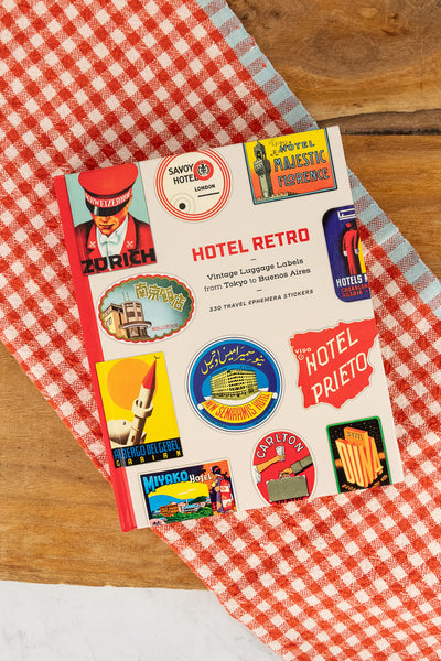 Hotel Retro: Vintage Luggage Labels Sticker Book