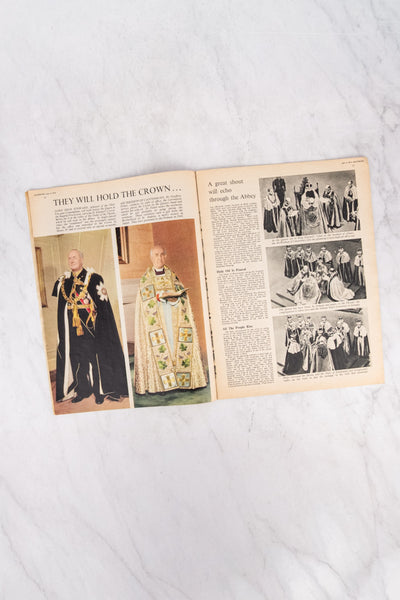 Vintage Queen Elizabeth II Coronation Pictorial Magazine