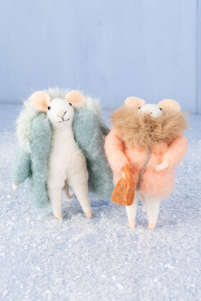 Beaucoup Betty & Nifty Noah Mouse Ornaments