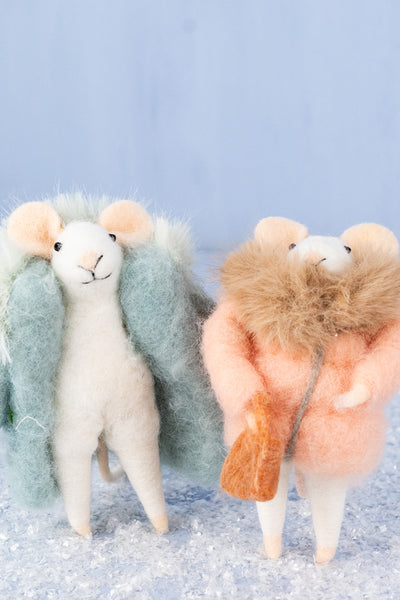 Beaucoup Betty & Nifty Noah Mouse Ornaments