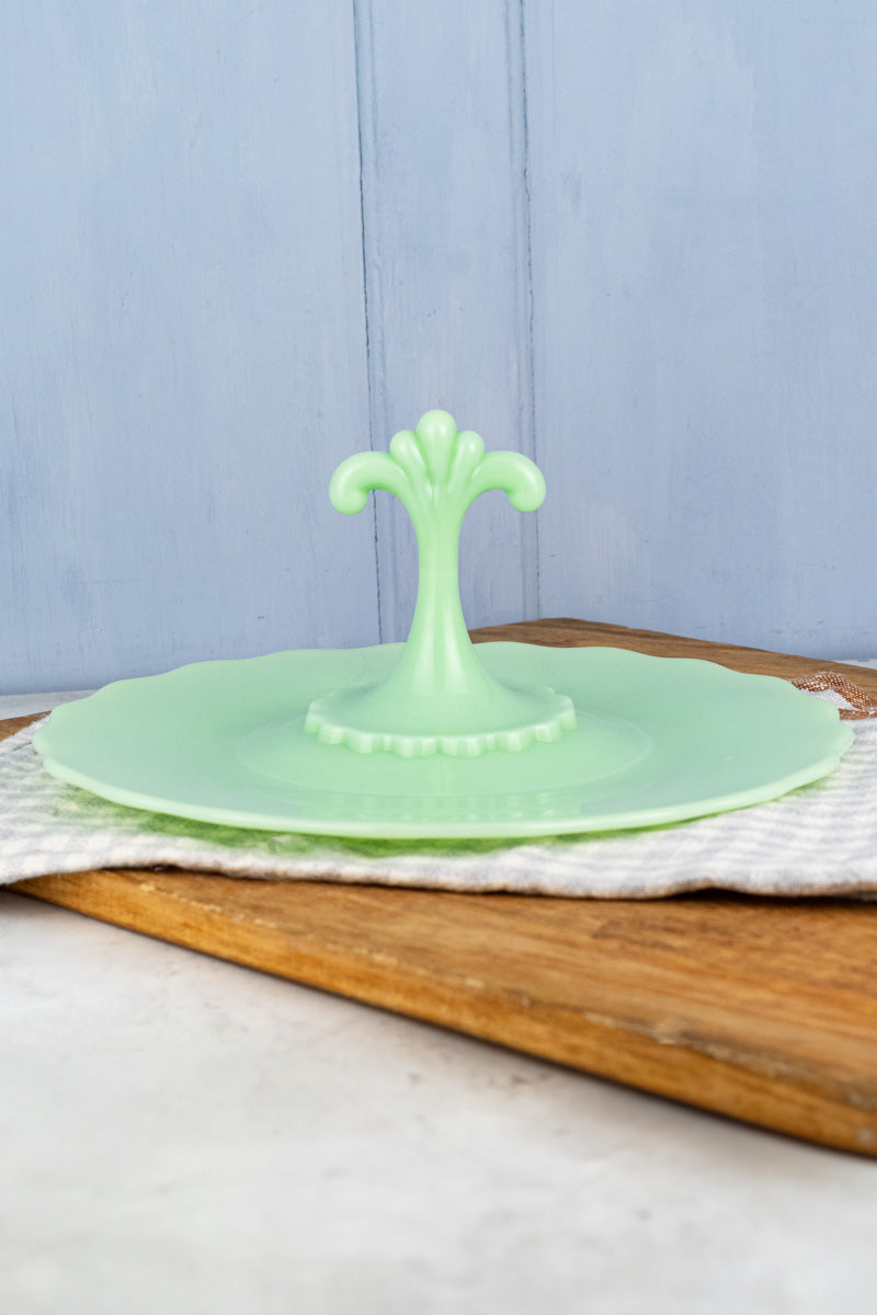 Jadeite Glass Tidbit Tray