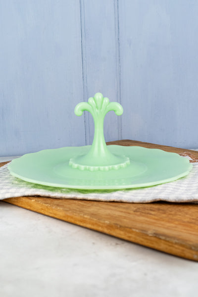 Jadeite Glass Tidbit Tray