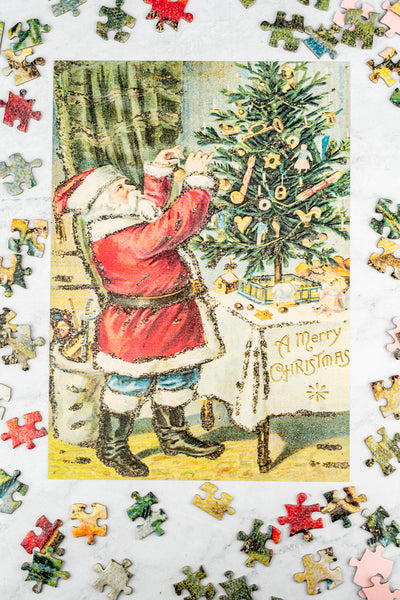 John Derian Santa Trims the Tree 1,000 Piece Puzzle
