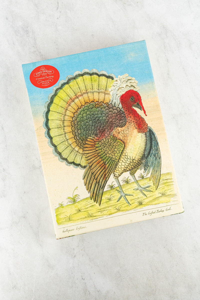 John Derian Crested Turkey 1,000 Piece Puzzle, image 1 of 5