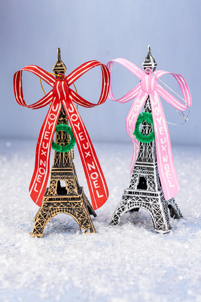 Joyeux Noël Eiffel Tower Ornament
