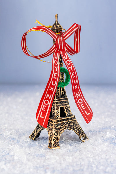 Joyeux Noël Eiffel Tower Ornament