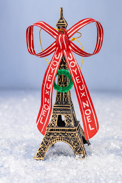 Joyeux Noël Eiffel Tower Ornament