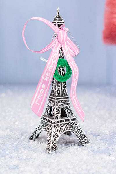 Joyeux Noël Eiffel Tower Ornament