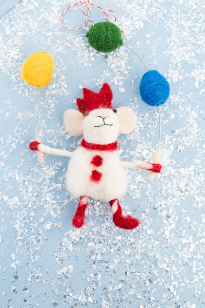 Juggling Mouse Ornament