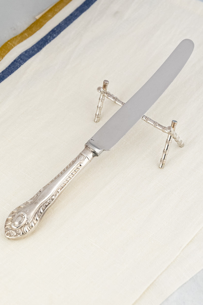 Vintage French Silverplate Knife Rests - Set of 10
