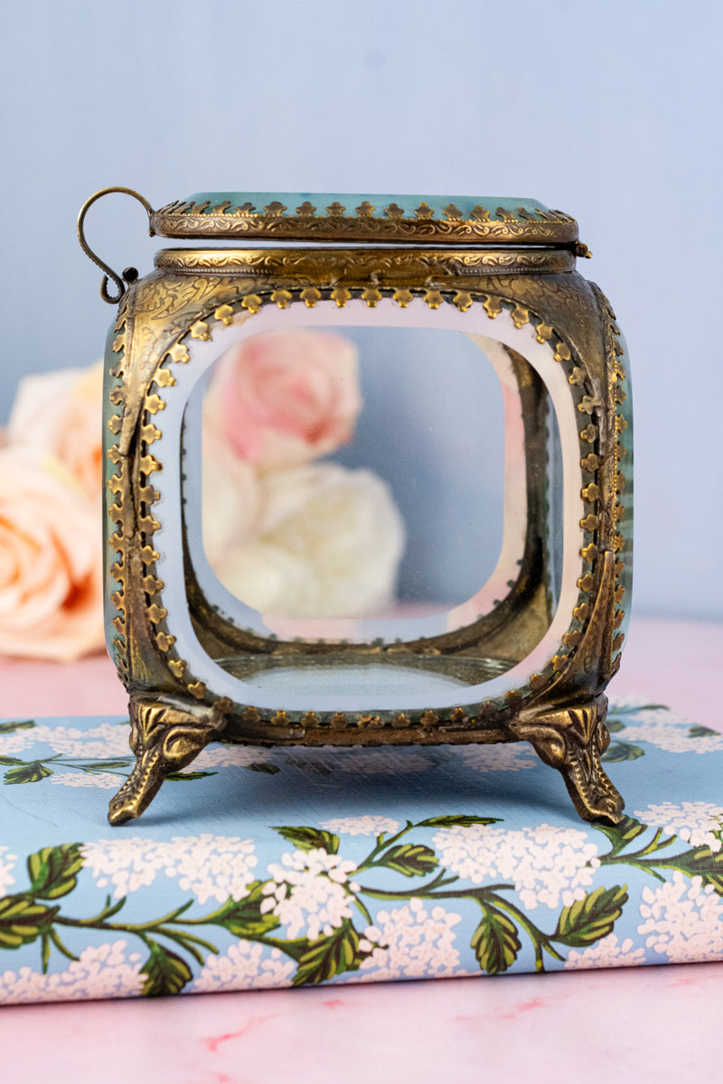 Beveled Glass Jewelry Box