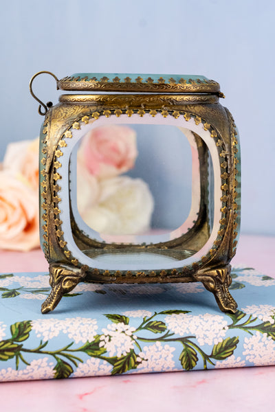 Beveled Glass Jewelry Box