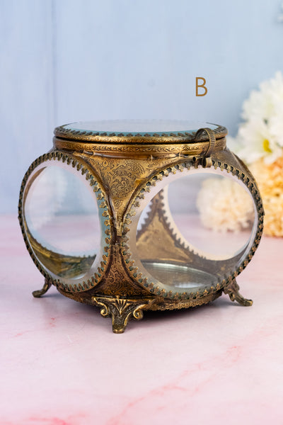 Beveled Glass Jewelry Box