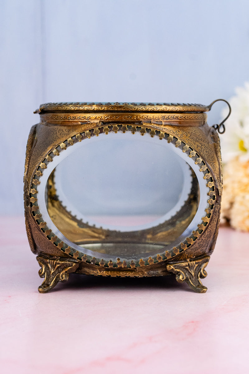 Beveled Glass Jewelry Box