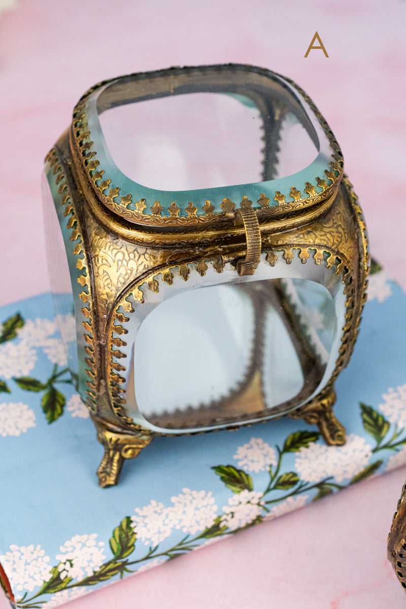 Beveled Glass Jewelry Box