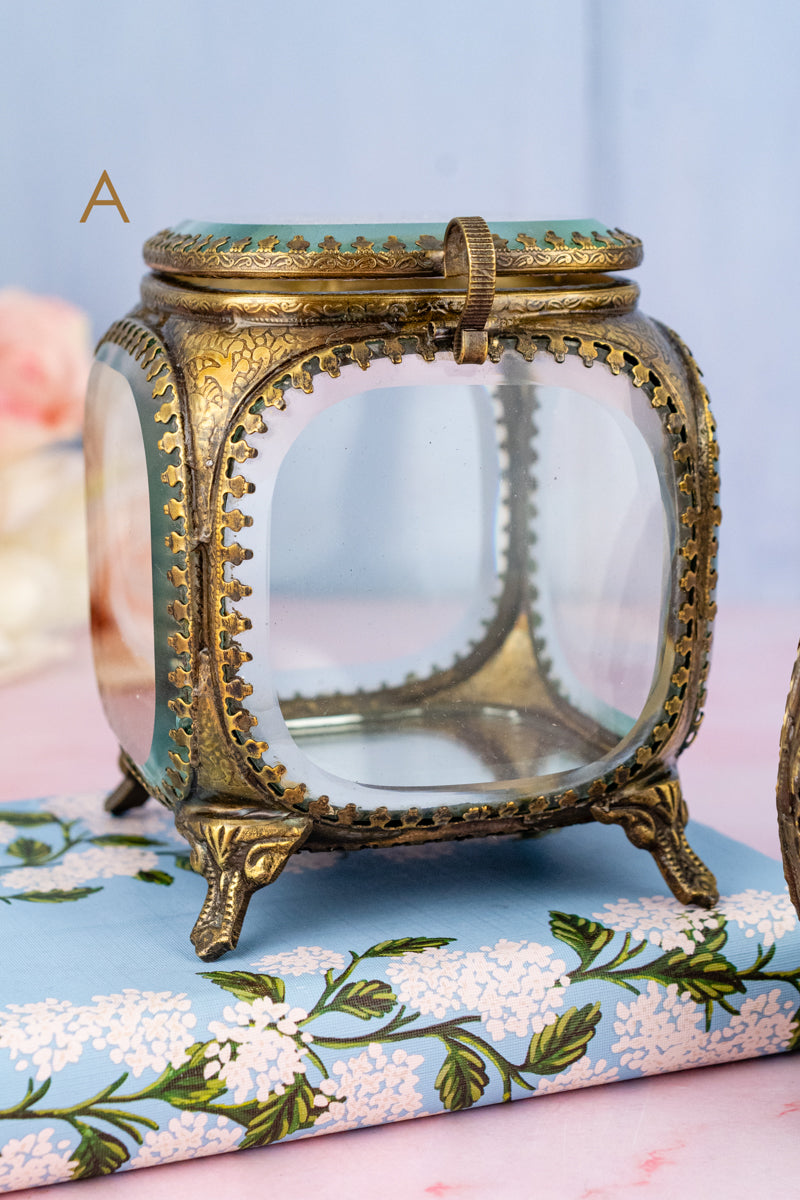 Beveled Glass Jewelry Box