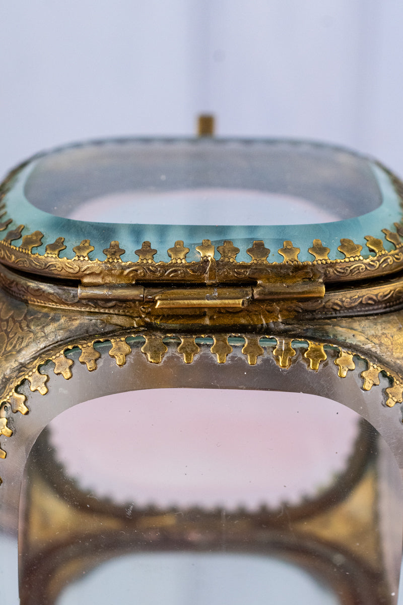 Beveled Glass Jewelry Box