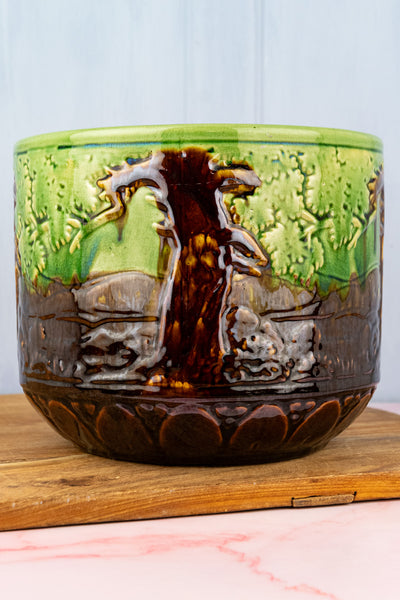 Antique McCoy Majolica Cachepot