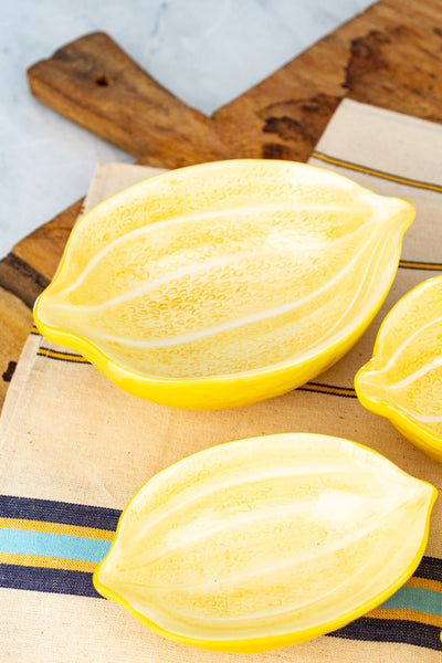 Lemon Nesting Tidbit Bowls