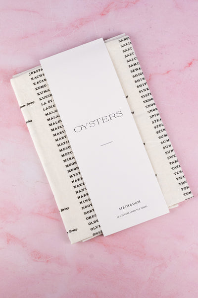 Linen Oyster Tea Towel