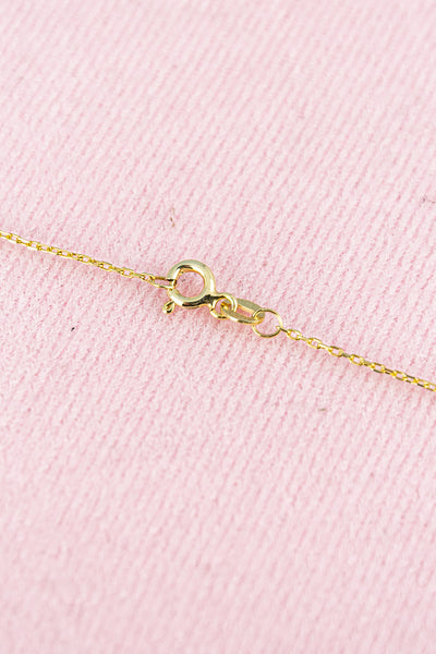 French Love Medal Charm Gold Necklace