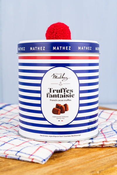 Mathez French Cacao Truffles Fantaisie Tin