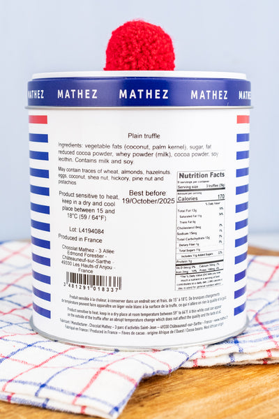 Mathez French Cacao Truffles Fantaisie Tin