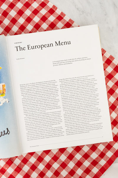 Menu Design in Europe Book