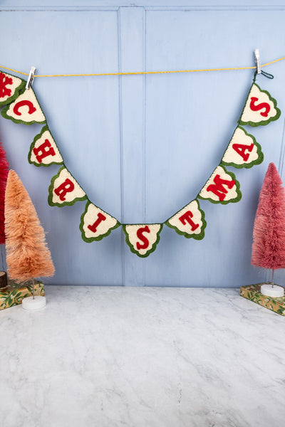 Merry Christmas Felt Banner