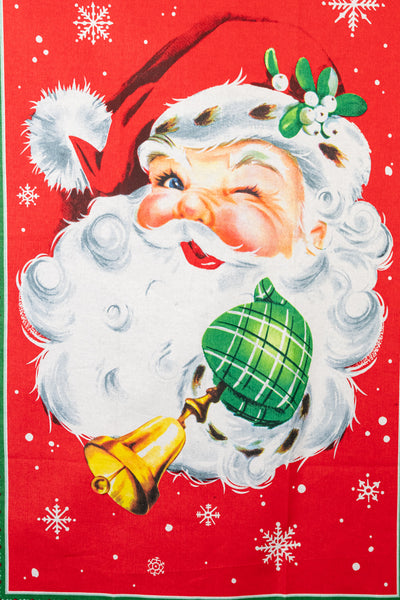 Merry Christmas Santa Claus Tea Towel