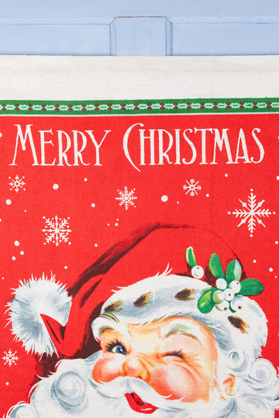 Merry Christmas Santa Claus Tea Towel