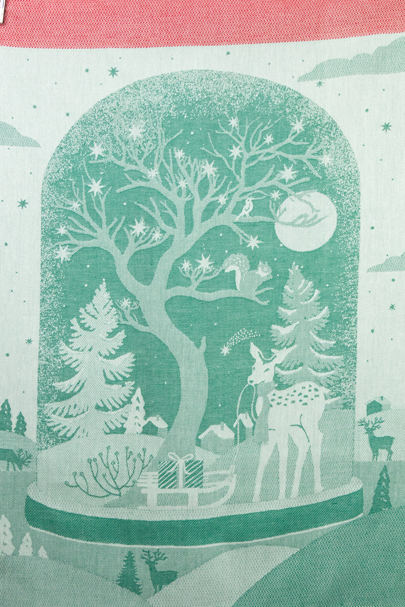 Moutet Winter Wooodland Snow Globe Tea Towel, image 2 of 7