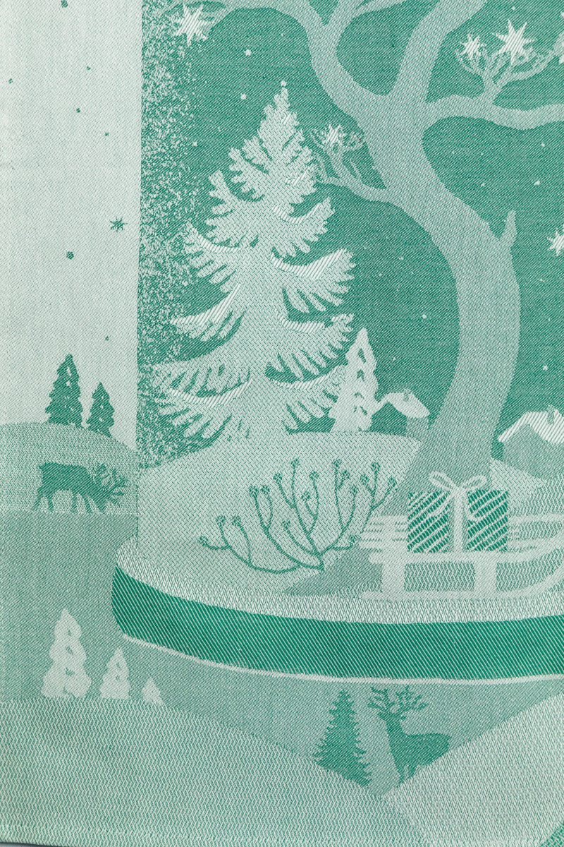 Moutet Winter Wooodland Snow Globe Tea Towel, image 6 of 7