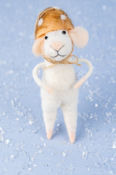 Mushroom Cap Milo Mouse Ornament