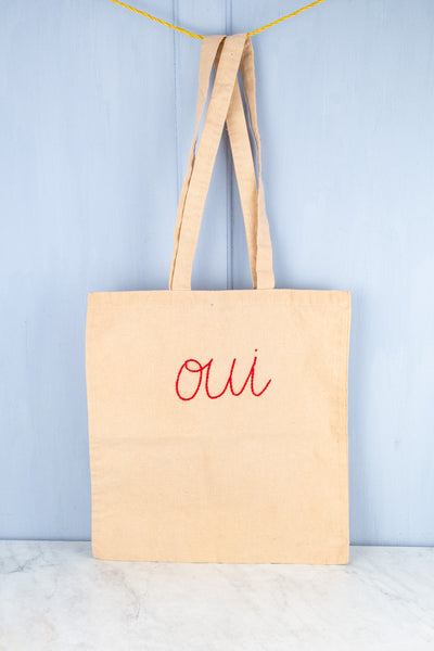 Oui Canvas Tote