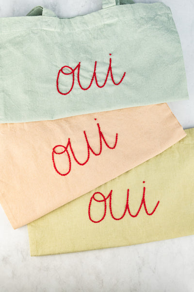 Oui Canvas Tote
