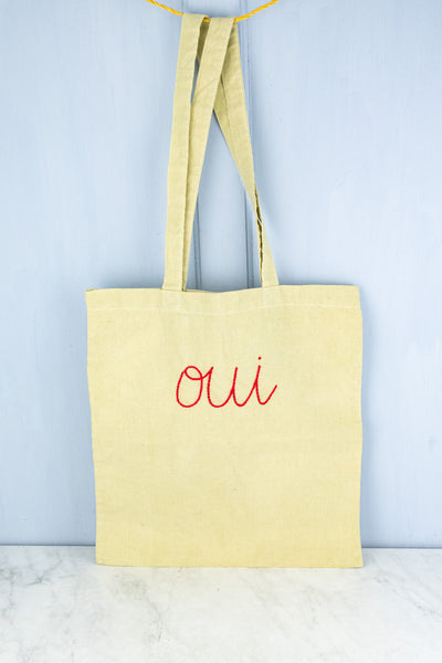 Oui Canvas Tote