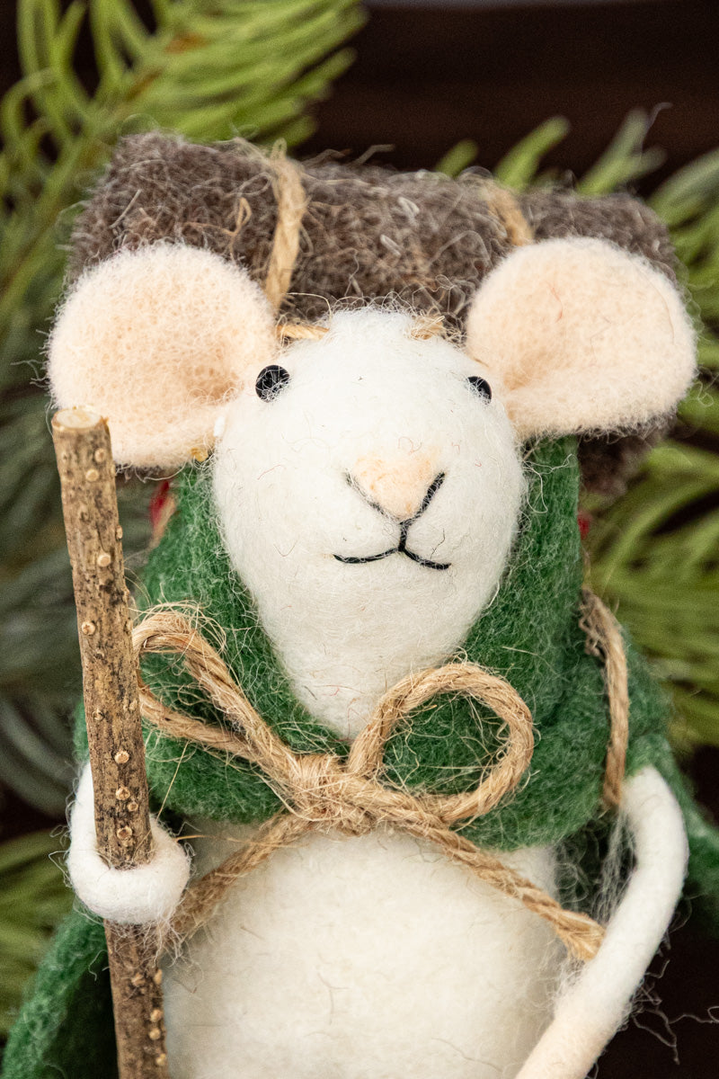 Photographer Philippa, Hiking Henri & Camping Curtis Mouse Ornaments