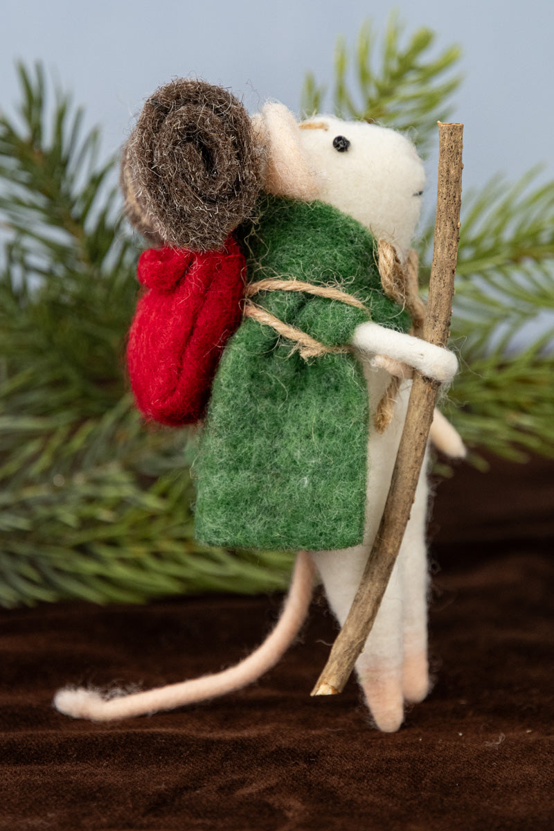 Photographer Philippa, Hiking Henri & Camping Curtis Mouse Ornaments