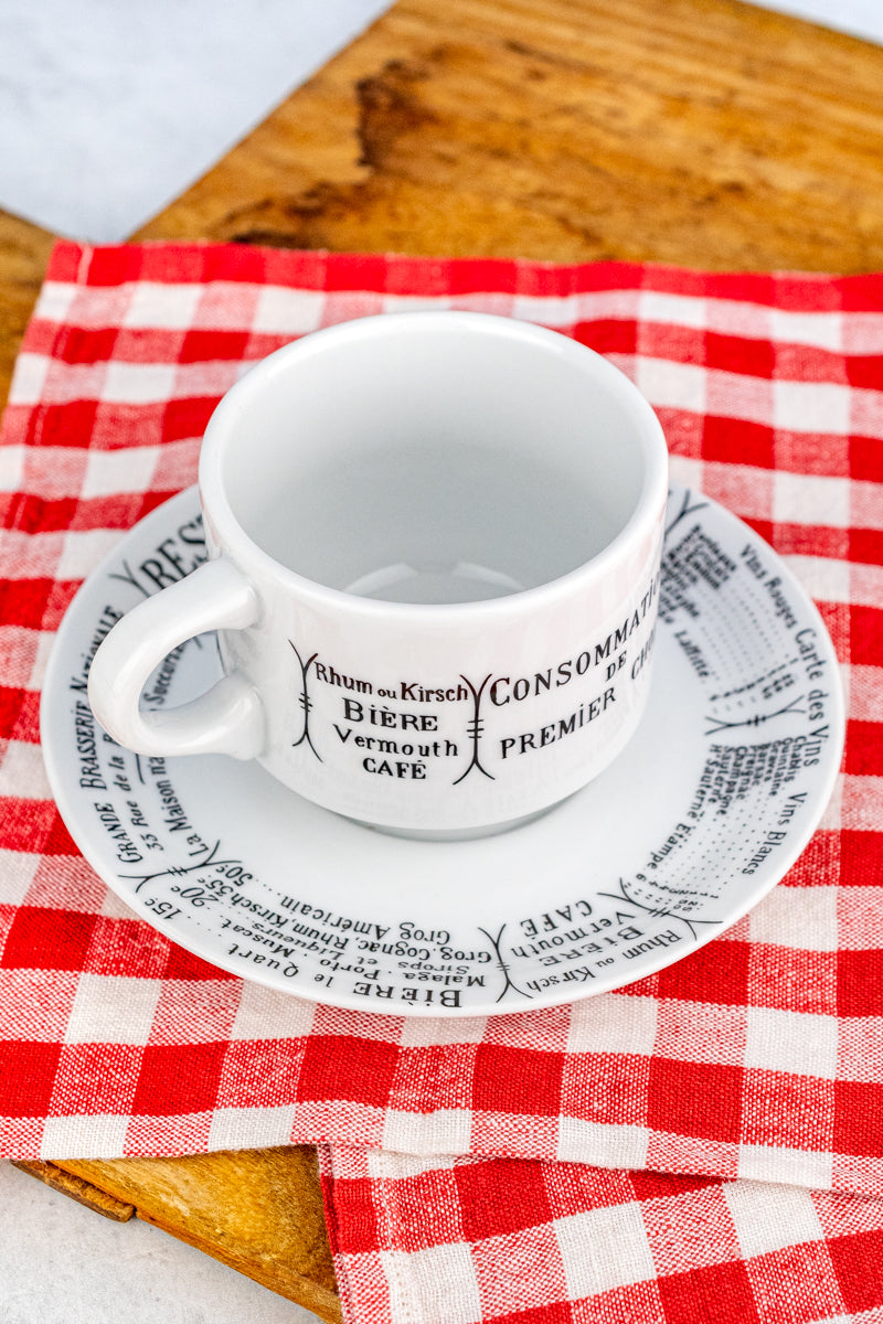 Pillivuyt Brasserie Coffee Cup & Saucer