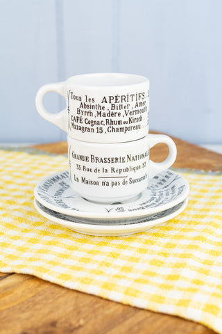 Vintage Italian Air Force Coffee Cup & Saucer