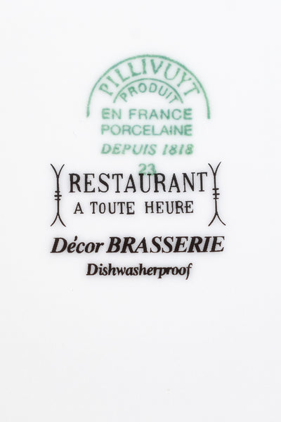 Pillivuyt Brasserie Menu Plate - Set of 2