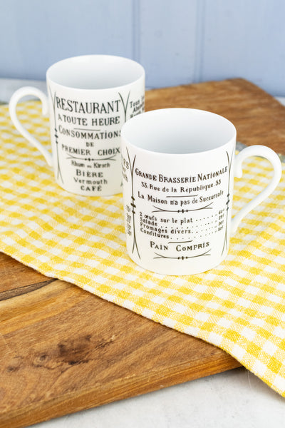 Pillivuyt Brasserie Mug  - Set of 2