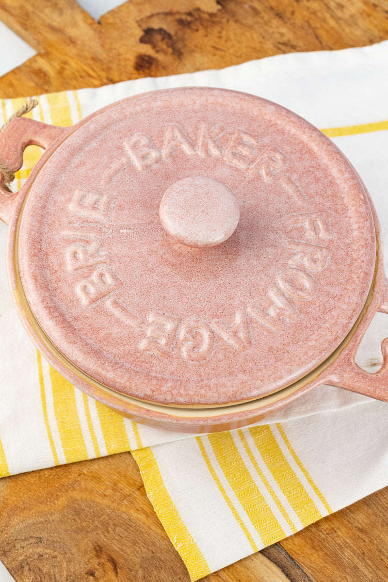 Pink Brie Baker
