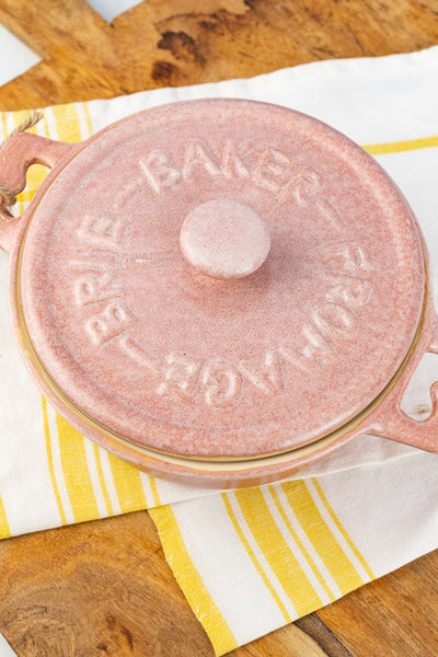 Pink Brie Baker
